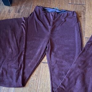 Plum Wide-Leg Pants